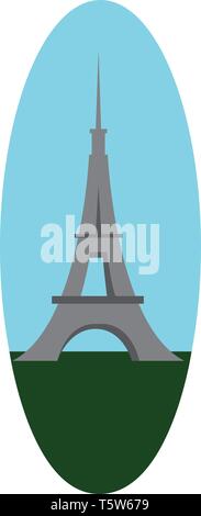 Ein Landmark Tower in Paris City Vektor- oder Farbe Abbildung: Stock Vektor