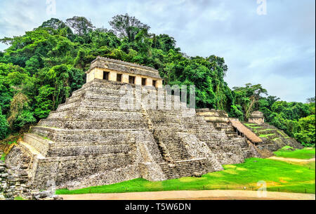 Tempel der Inschriften in Palenque in Mexiko Stockfoto