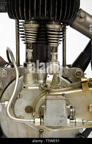 Moto d'epoca AJS ES 350. Motore. Marca: AJS modello: ES 350 nazione: Regno Unito - Londra Anno: 1925 condizioni: restaurata cilindrat Stockfoto