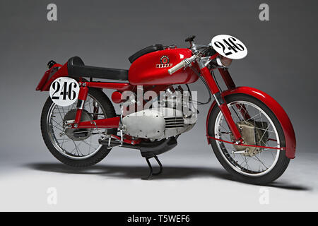 Moto d'epoca Motobi Gran Sport 250 GSS Marca: Motobi modello: Gran Sport 250 Gss Competizione nazione: Italien - Pesaro Anno: 1956 condiz Stockfoto