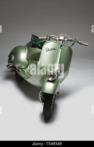 Moto d'epoca Vespa Sei Giorni. Scooter. Marca: Piaggio Vespa modello: ei Tage "nazione: Italia - Genova - Pontedera Anno: 1951 condiz Stockfoto