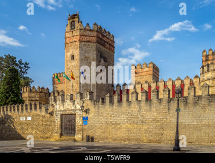Eingang zum Schloss San Marcos. Jahrhundert Struktur von Alfons X. von Kastilien errichtet. Stockfoto