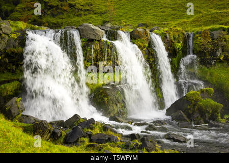 Gluggafoss Wasserfall im südlichen Teil von Island. Ein Wasserfall Stockfoto