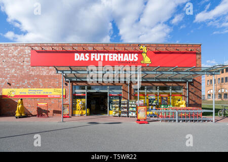 Das futterhaus in Norderstedt. Das futterhaus ist eines der größten deutschen pet-Händler mit mehr als 300 Standorten bundesweit. Stockfoto