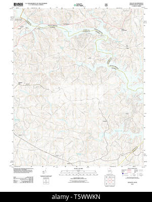 USGS TOPO Karte Georgia ga Avalon 20110825 TM Wiederherstellung Stockfoto