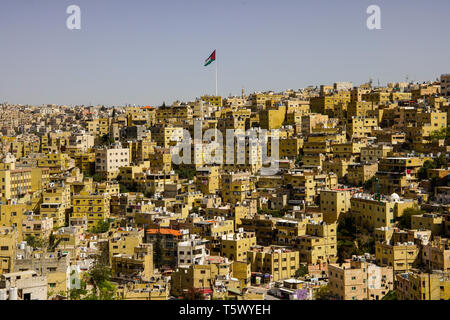 Ansicht von Amman, die Hauptstadt von Jordanien. Stockfoto