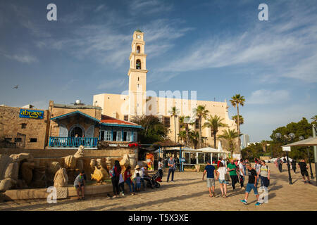 St Peter's Church ist eine Franziskanerkirche in Jaffa, Teil von Tel Aviv, Israel. Stockfoto