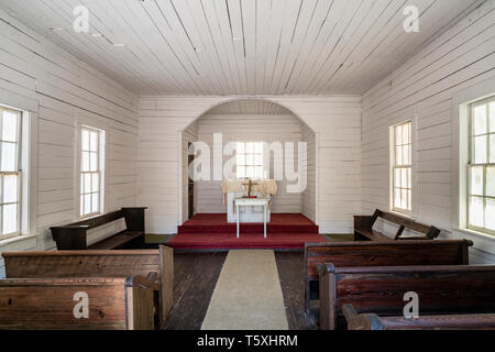 Erste afrikanische Baptist Church, Cumberland Island, Georgia Stockfoto