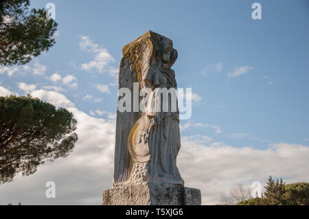 Römische Statue, die Göttin des Sieges Stockfoto