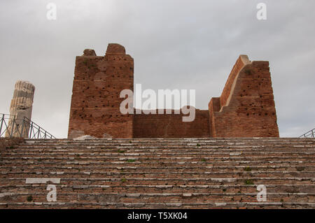 Capitolium (Ostia) Römische Tempel Stockfoto