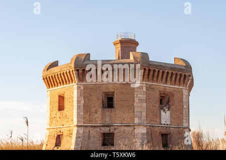 San Michele Turm bei Sonnenuntergang Stockfoto