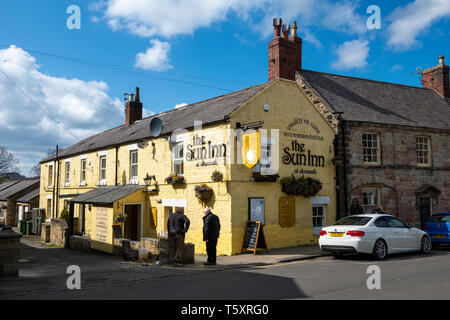 Die Sun Inn at Alnmouth in Northumberland, England, Großbritannien Stockfoto