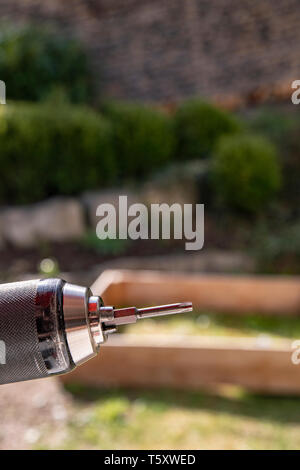 Akkuschrauber mit Torx Bit close-up für Heimwerker und Bastler Stockfoto