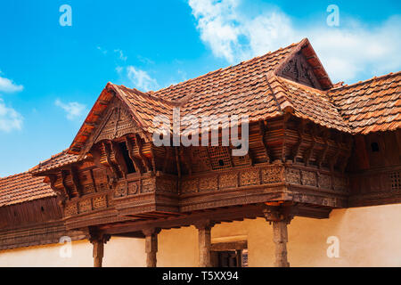 Padmanabhapuram Palace ist ein travancore Ära alten Palast in Padmanabhapuram Dorf in der Nähe von Kanyakumari in Tamil Nadu in Indien Stockfoto