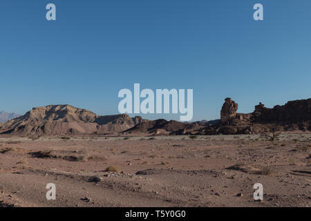 Felsen und Sand in Tima-Nationalpark in Israel Stockfoto