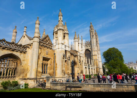 Das große Tor, Kings College, Universität Cambridge, Cambridgeshire, England Stockfoto