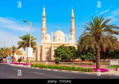 Jumeirah Moschee ist einer der wichtigsten Moschee in der Stadt Dubai in den VEREINIGTEN ARABISCHEN EMIRATEN Stockfoto