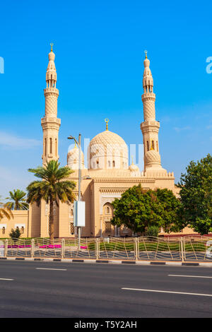 Jumeirah Moschee ist einer der wichtigsten Moschee in der Stadt Dubai in den VEREINIGTEN ARABISCHEN EMIRATEN Stockfoto