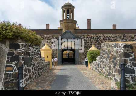 Eingang, Schloss der Guten Hoffnung, Kapstadt, Südafrika. Stockfoto