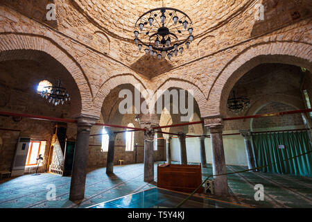 ANTALYA, Türkei - September 14, 2014: Alaaddin Moschee in Antalya Altstadt oder Kaleici in der Türkei Stockfoto