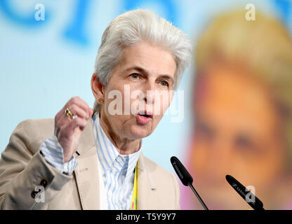 Berlin, Deutschland. 27 Apr, 2019. Marie-Agnes Strack-Zimmermann, stellvertretender Bundesvorsitzender der FDP, wird am 70. FDP-Bundesparteitag in der politischen Debatte der Frauen sprechen. Quelle: Britta Pedersen/dpa-Zentralbild/dpa/Alamy leben Nachrichten Stockfoto
