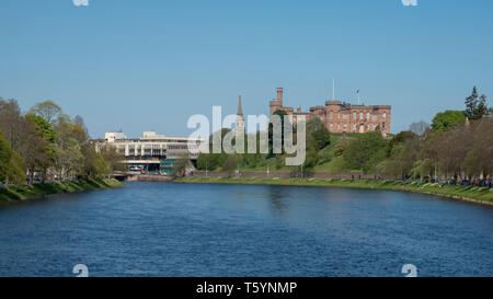 Blick auf das Schloss Inverness, Schottland Stockfoto