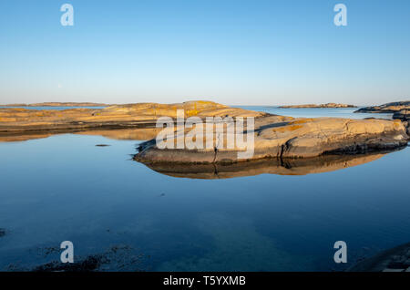 "Ende der Welt" Felsen in Tjøme, Norwegen Stockfoto