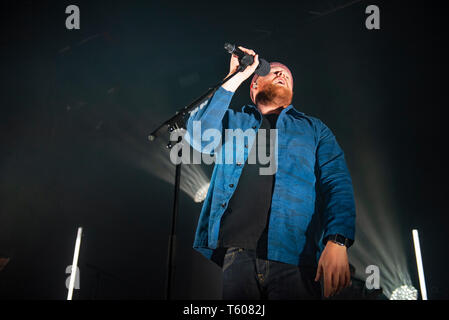 Manchester, Großbritannien. 28. April 2019. Tom Walker, die in der Ausverkauften Manchester Academyn seine UK-Tour, manchesterl 28/04/2019 Stockfoto