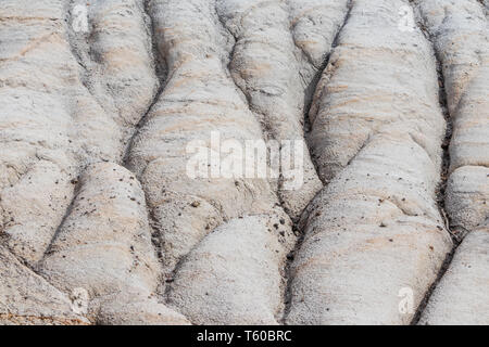 Der Stern Meine Suspension Bridge ist eine 117 Meter lange Fußgänger-Hängebrücke über den Red Deer River in Drumheller, Alberta, Kanada. Im Jahr 1931 konstruierte, Travel Alberta Stockfoto