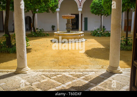 Ecija, Spanien - April 21th, 2019: Palast der Benameji, aus dem 18. Jahrhundert, Ecija, Spanien Stockfoto