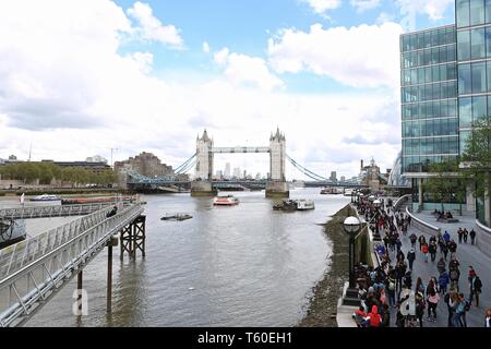 LONDON BRIDGE UK APRIL 2019 Stockfoto