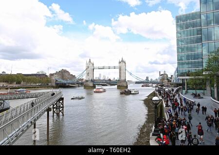 LONDON BRIDGE UK APRIL 2019 Stockfoto