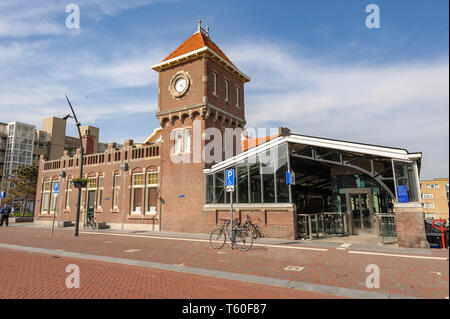 Zandvoort aan Zee Bahnhof, Niederlande Stockfoto