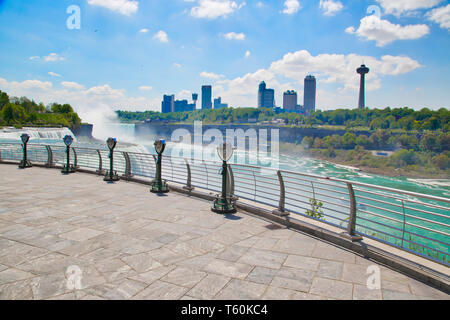 Malerischer Blick auf die Niagara Fälle, amerikanische Seite, Buffalo Stockfoto