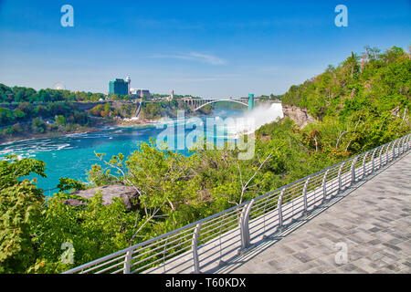 Malerischer Blick auf die Niagara Fälle, amerikanische Seite, Buffalo Stockfoto