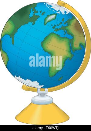 World Globe Vector Illustration Stock Vektor