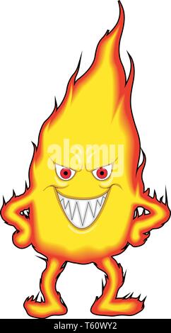 Feuer Symbol Vektor Illustration Stock Vektor