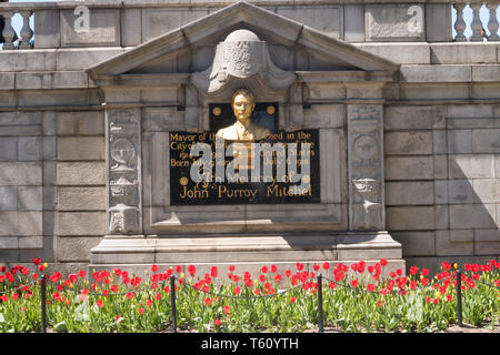 John Purroy Mitchell Denkmal, Central Park, New York Stockfoto