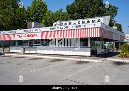 Takhomasak Steak n Shake in Springfield, Missouri, USA Stockfoto