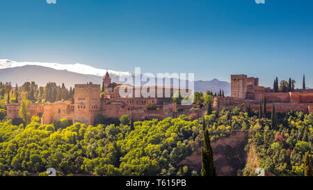 Alhambra in Granada, Spanien. Eine befestigte maurischen Palast Stockfoto