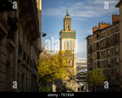 Die berühmte Moschee von Paris Stockfoto