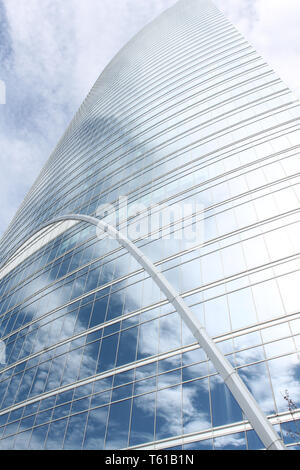 Fluss bei 444 W. Lake St, Chicago, IL, ein neues Büro Turm auf dem Chicago River Stockfoto