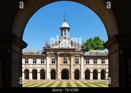 Das Kartenblatt, Emmanuel College, Universität Cambridge, St Andrew's Street, Cambridge, Cambridgeshire, England, Vereinigtes Königreich Stockfoto