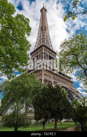 Efeleva Turm - Metall Turm im Zentrum von Paris, seine bekannteste architektonische Besonderheit Stockfoto