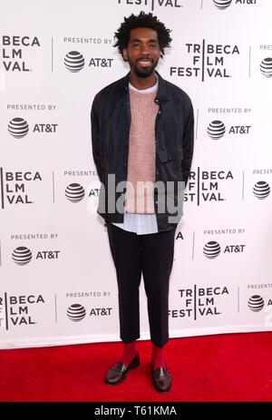 New York, NY - 27. April 2019: Gary Richardson die Premiere der "gute Haltung nimmt während der 2019 Tribeca Film Festival in der SVA Theater Stockfoto