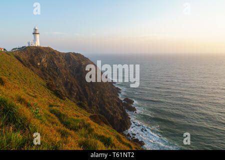 Sunsrise am Leuchtturm von Byron Bay, New South Wales, Australien Stockfoto