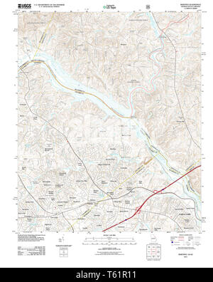 USGS TOPO Karte Georgia ga Martinez 20110825 TM Wiederherstellung Stockfoto