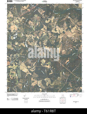 USGS TOPO Karte Georgia ga Matthews 20110331 TM Wiederherstellung Stockfoto