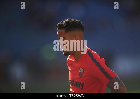 Rom, Italien. 27 Apr, 2019. 27.04.2019. Stadio Olimpico, Rom, Italien. Serie A. JUSTIN KLUIVERT TRAINING vor dem Spiel als ROMA vs CAGLIARI im Stadio Olimpico in Rom. Credit: Unabhängige Fotoagentur/Alamy leben Nachrichten Stockfoto