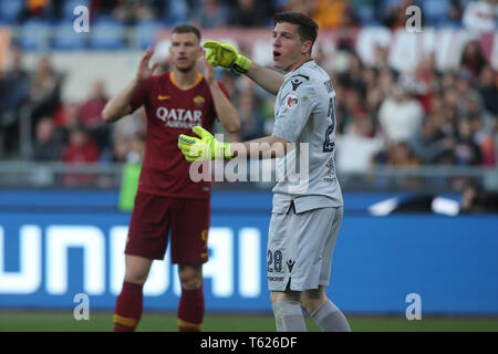 Rom, Italien. 27 Apr, 2019. 27.04.2019. Stadio Olimpico, Rom, Italien. Serie A. CRAGNO in Aktion während des Spiels als ROMA vs CAGLIARI im Stadio Olimpico in Rom. Credit: Unabhängige Fotoagentur/Alamy leben Nachrichten Stockfoto